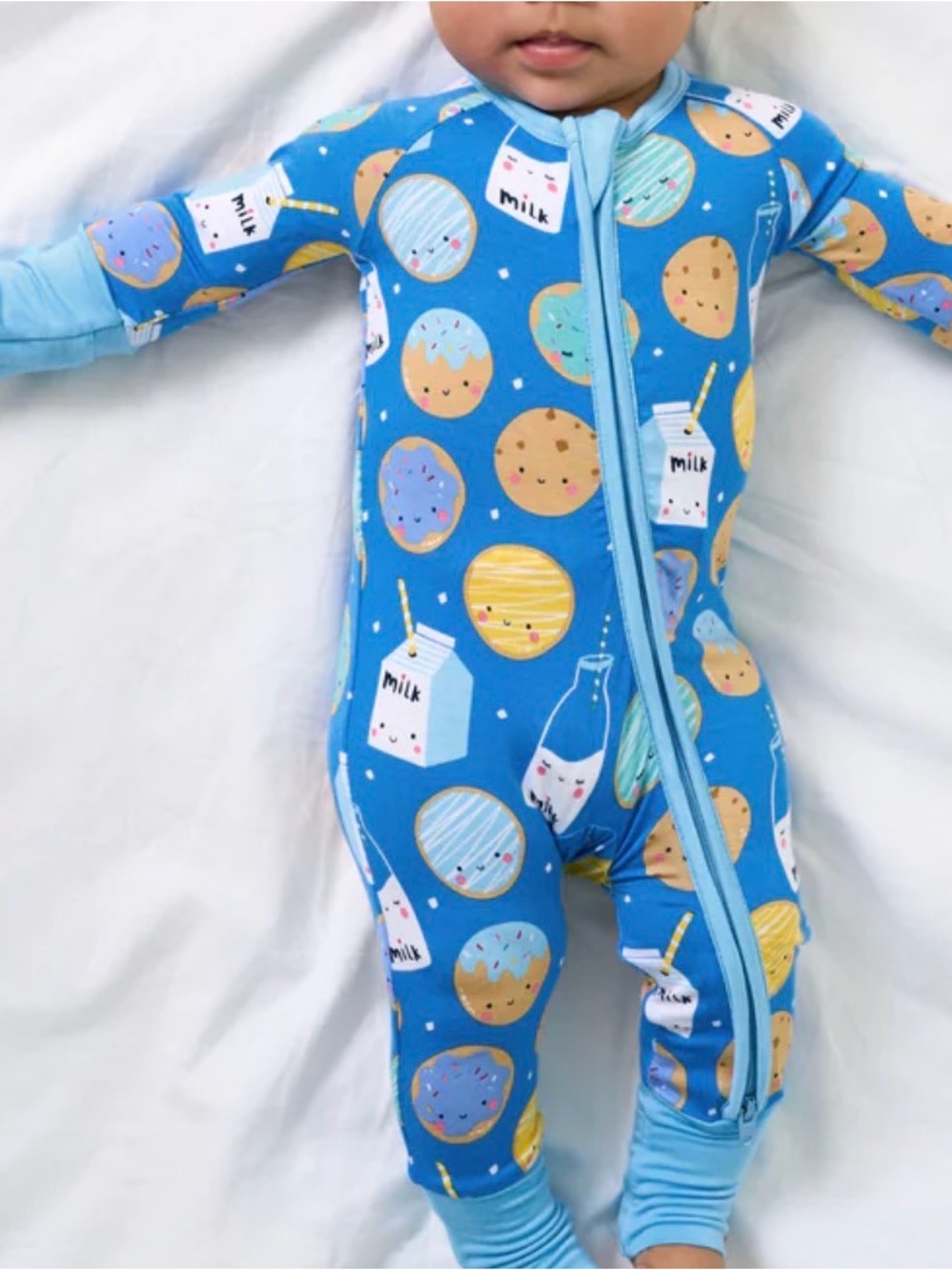 Little Sleepies - Cookies and Milk Zippy